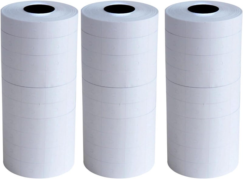 ICSTM Double Line Price Label Paper for MX-6600 Price Gun Labeller,Pricemarker Labels for MX-6602/G6600/YH-689/CN-6600EOS(White MX-6600 15000Pcs) - Image 1
